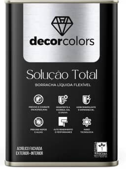 Tinta Borracha Líquida Solução Total 21,5kg - Decor Colors (Branca)