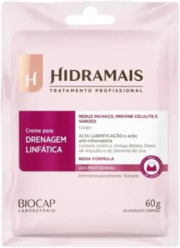 Hidramais Creme Para Massagem. 60 G Drenagem Linfatica - Profissional