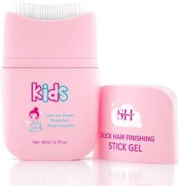 gowwim Novo Gel de Cabelo Infantil, Bastão de Cera de Cabelo Infantil para Controle de Bordas de Cabelo, Bastão de Acabamento de Cabelo com Integração de Pente Projetado para Crianças, Ingredientes Naturais, Adequado para Todos Os Estilos de Cabelo.