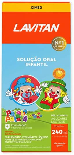 LAVITAN Vitamina Infantil Solução Oral Laranja Lavitan 240 Ml