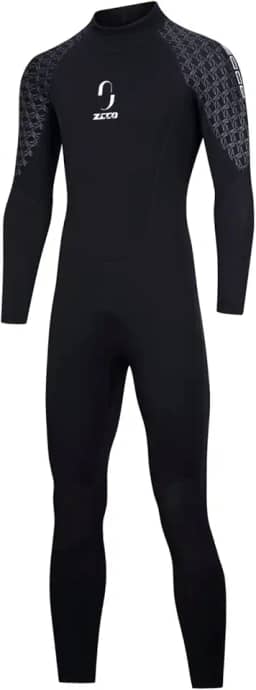 Roupa de mergulho masculina feminina de neoprene premium de 3 mm para mergulho de manga comprida para pesca submarina, snorkeling, surf, canoagem, mergulho