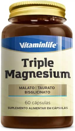 Vitaminlife Triple Magnesium 260Mg (Malato + Taurato + Bisglicinato) 60 Cáps