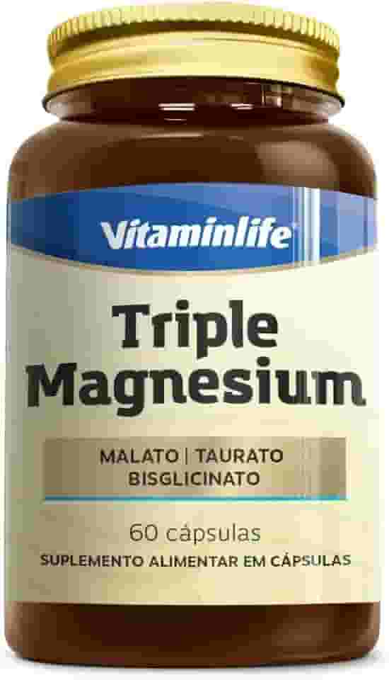 Vitaminlife Triple Magnesium 260Mg (Malato + Taurato + Bisglicinato) 60 Cáps