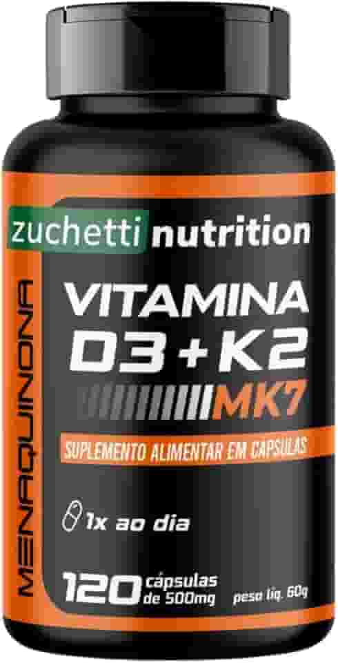 Vitamina d3 k2 mk7 D3 2000 Ui k2 d3 120mcg 120 Cápsulas Zuchetti nutrition