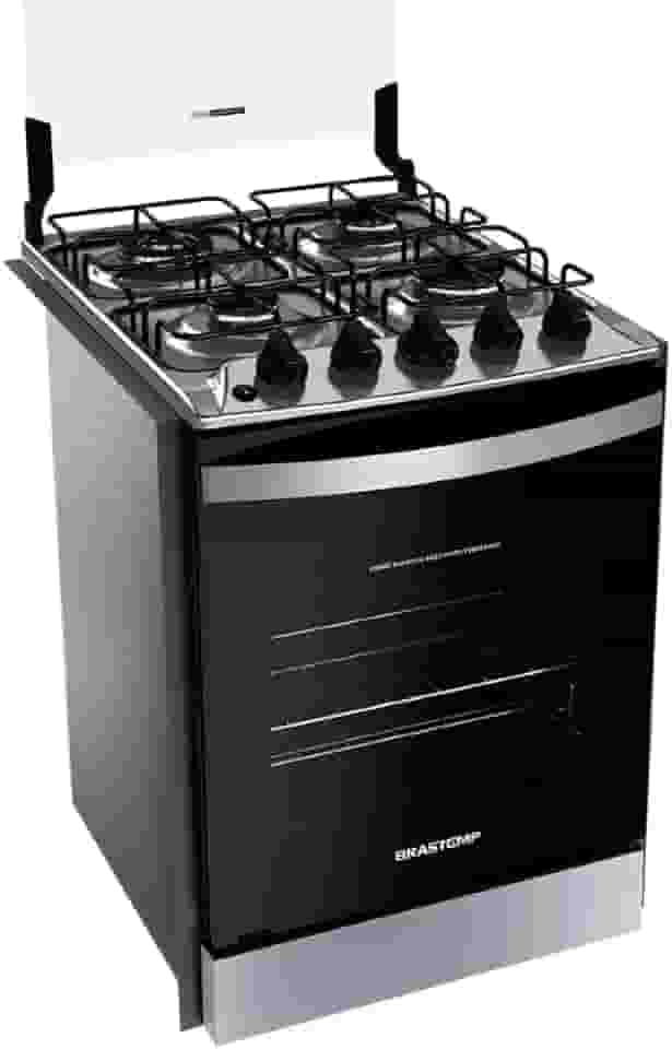 Fogão Brastemp 4 Bocas de embutir Inox com dupla chama e grades individuais - BYO4EBR Bivolt