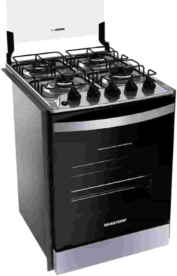 Fogão Brastemp 4 Bocas de embutir Inox com dupla chama e grades individuais - BYO4EBR Bivolt