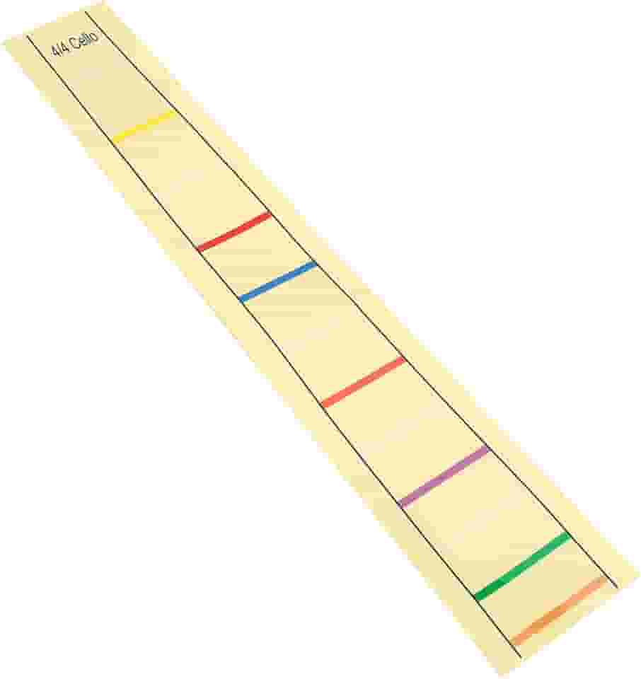 Adesivo de Posição de Violoncelo para Iniciantes - Simplifique o Processo de Aprendizado - Adequado para Diferentes Casacogramas (4/4)