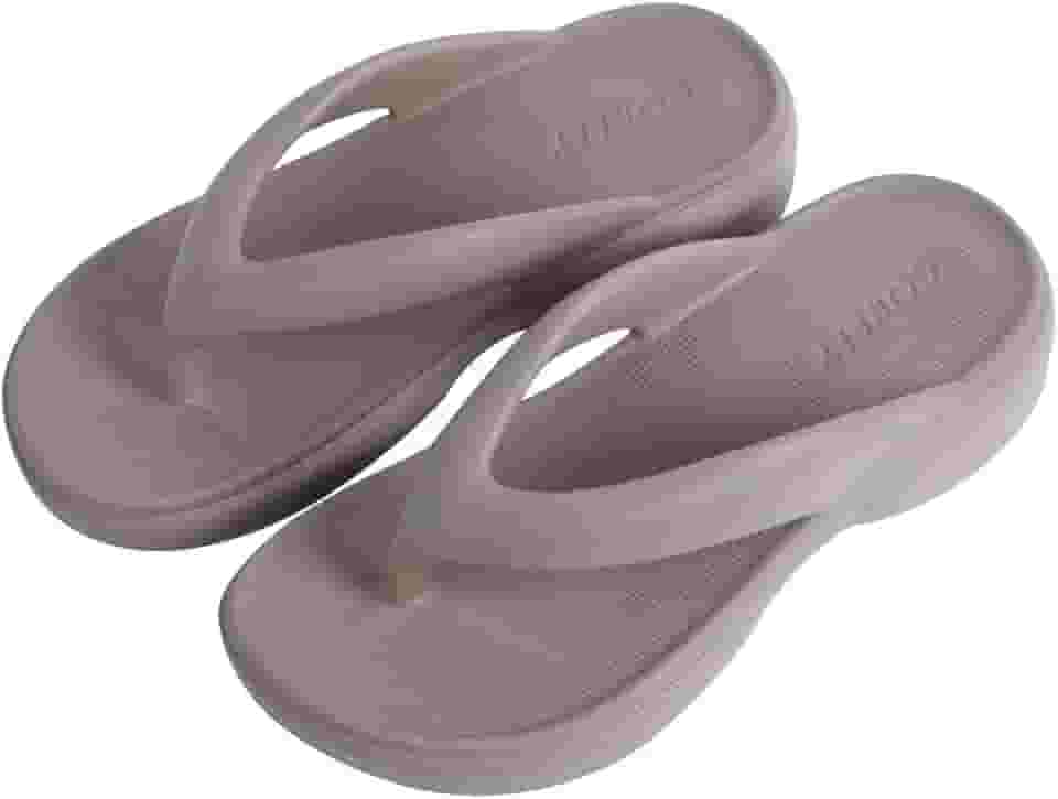 CORFLY Chinelo de Dedo Feminino EVA Premium Nuvem Macio Ortopédico com Salto Anabela Conforto e Estilo