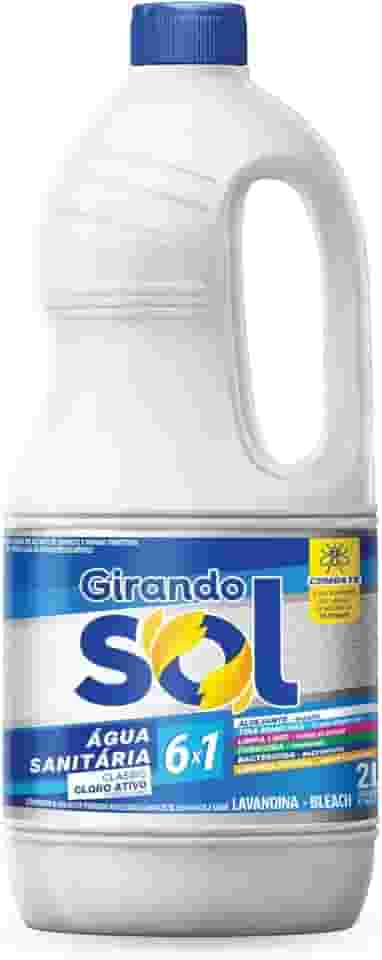 Girando Sol Água Sanitária Branca Classic 2L Alvejante Sanitário Com Cloro Ativo Branco Uma Aliada Indispensável Na Limpeza Pesada : Sua Casa Merece O Melhor Cuidado