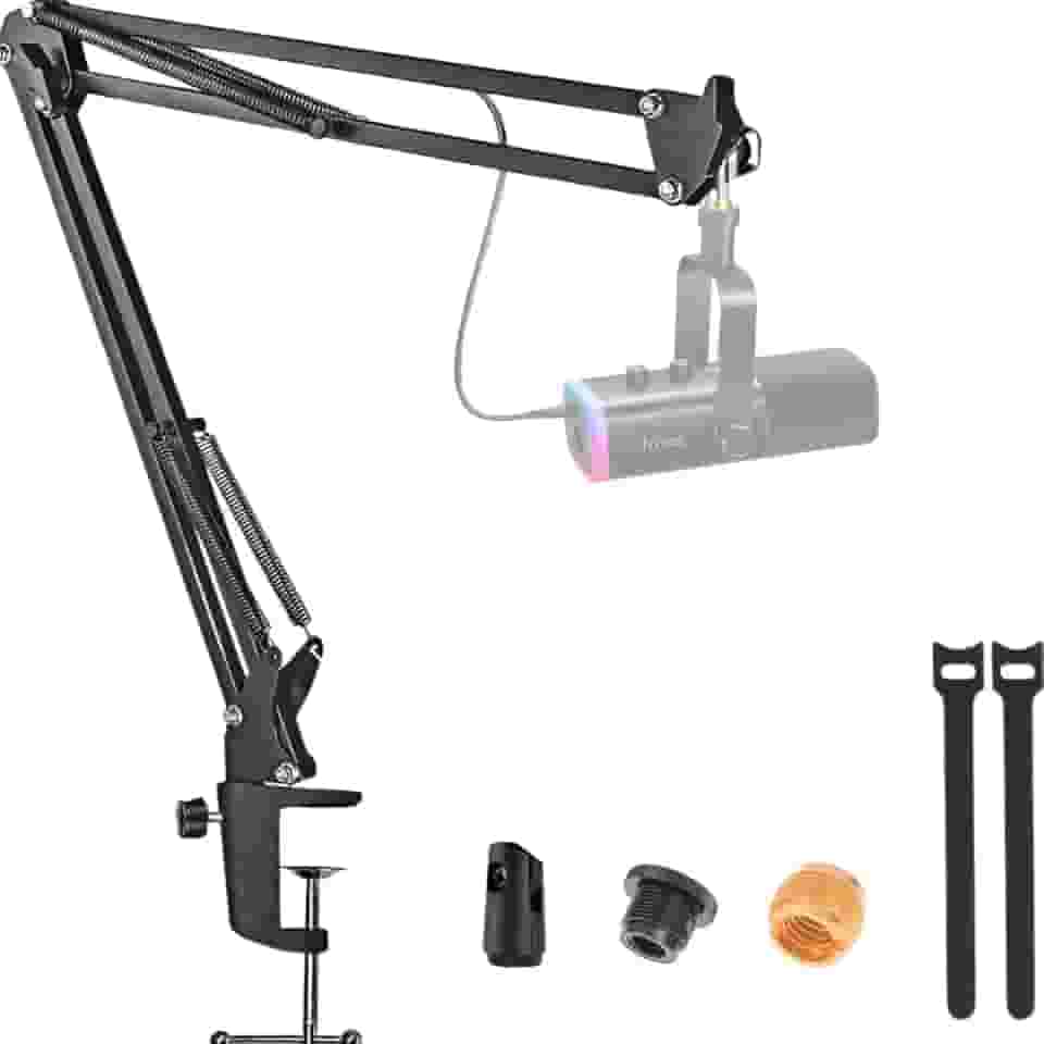 Braço Articulado Compatível com Fifine Rgb (A2 A6 A7 A8 Plus) XLR AM8 RGB K688 K669 K726 K670 K651 K658 K678 K690 Bm63 T669 T732 T683 SFM2 Ampligame