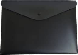 Pasta Envelope A4 Serena com Botão - Preta - Dello (0013.P.0030)