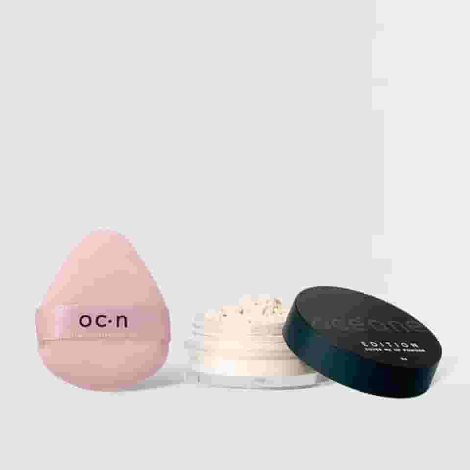 Kit Mini Pó Translúcido Solto + Mini Esponja Océane Edition (2 Produtos)