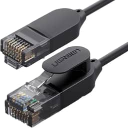 Cabo de Rede Lan Rj45 10gbps Cat6 10 Metros Preto Conexão Plug and Play Transferência até 10Gbps Ideal para Laptop Desktop Roteador Largura de Banda até 500MHz MPOWER