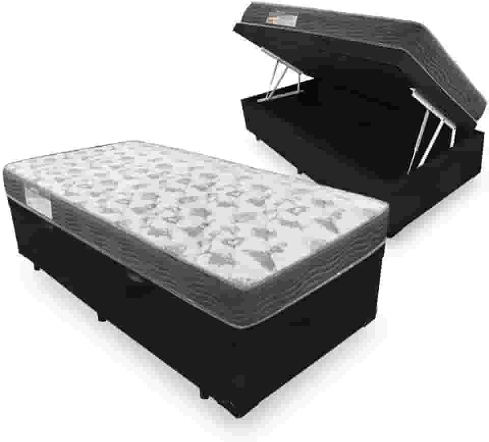 Cama Box Com Baú Solteiro + Colchão De Espuma D33 - Ortobom - Iso 100 88cm