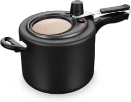 PANELA DE PRESSÃO SUPERIOR MTA COM VISOR PRETO 8,0 LITROS