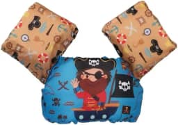 Boia Infantil com Colete Flutuador, Colete Salva-Vidas para Crianças, Auxiliar de Natação com Braçadeiras