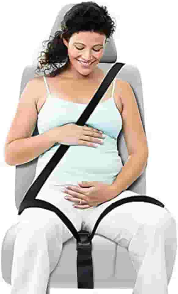 Cinto de Segurança para Gestantes, Ajustador Abdominal para Carro, Protetor para Grávidas, Preto
