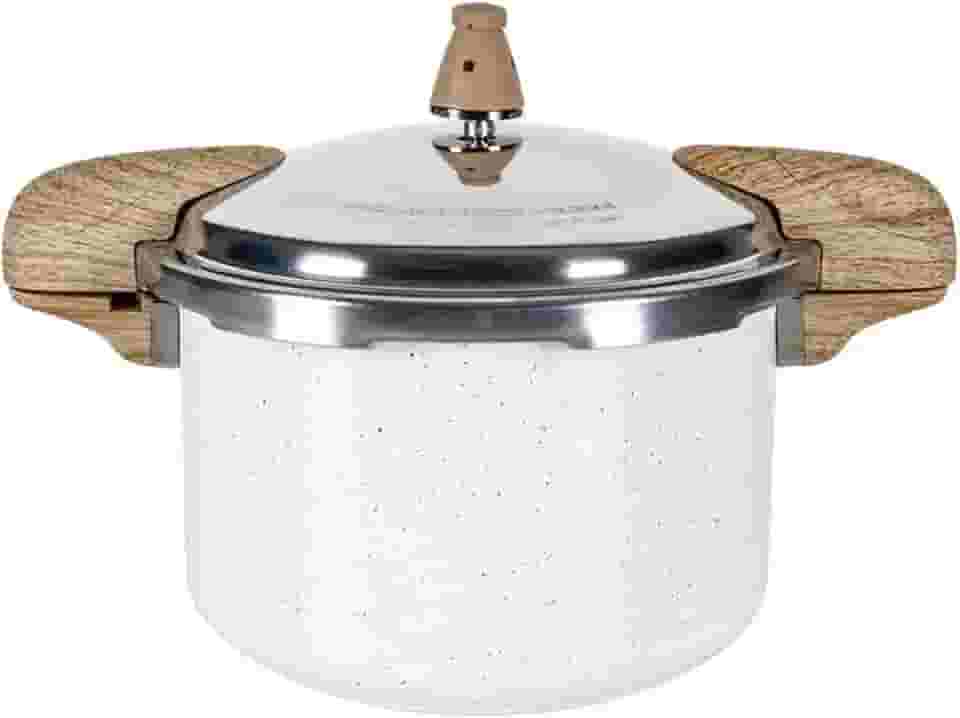 Panela de Pressão Pressure 5,4 Litros Revestimento Cerâmico Fundo de Indução - Vanilla