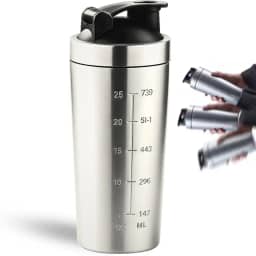 Coqueteleira Shaker Academia Inox Shakeira para Whey