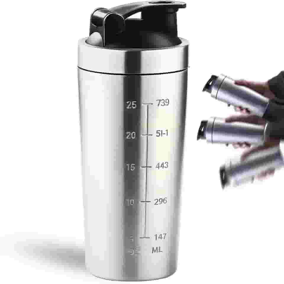 Coqueteleira Shaker Academia Inox Shakeira para Whey