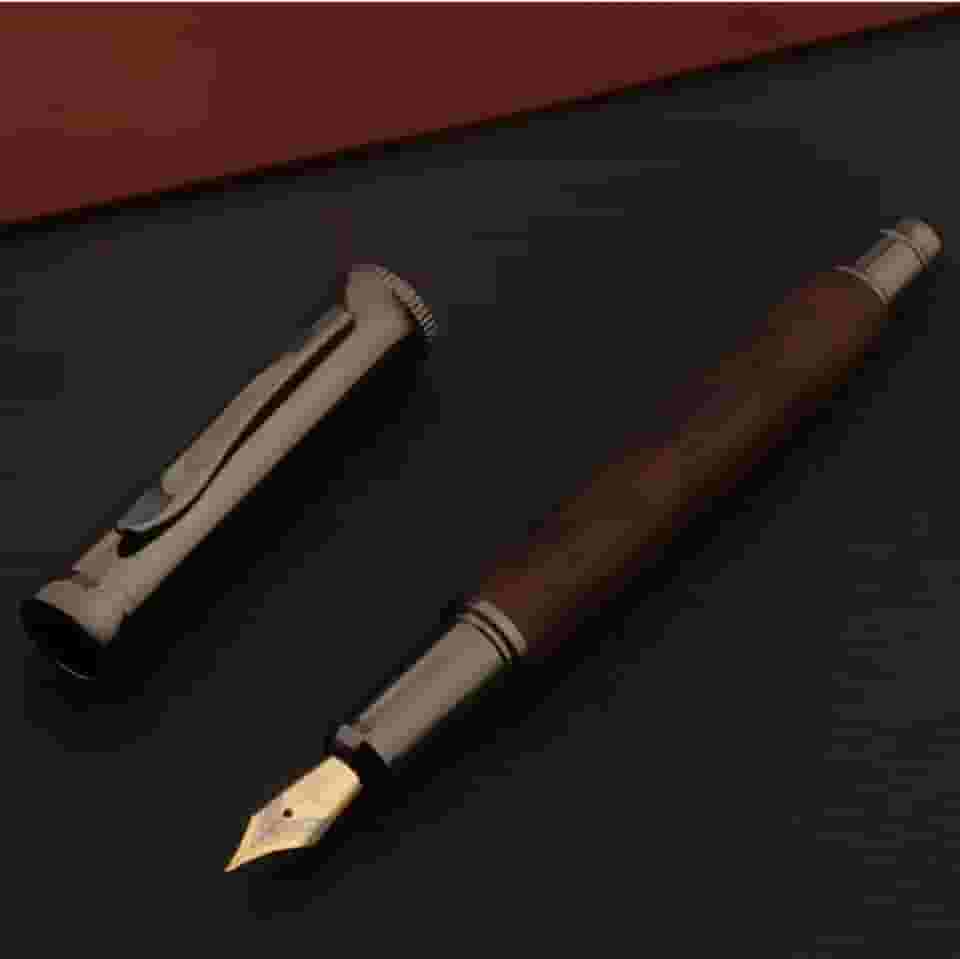 CANETA TINTEIRO PONTA FINA PENA 'MADEIRA' PREMIUM 0,5MM LUXO