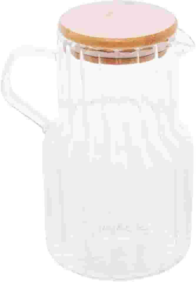 LYOR - Jarra de Vidro Borossilicato com Tampa de Bambu Classic 1,1L