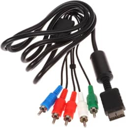 Cabo AV Vídeo Àudio Componente para PS2/PS3 5 Conectores RCA - Alta Nitidez e Definição.