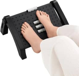 Apoio Ergonômico para Pés - Ajustável – 6 Níveis de Altura | Conforto e Saúde no Seu Dia a Dia | Previne Dores e Melhora a Circulação