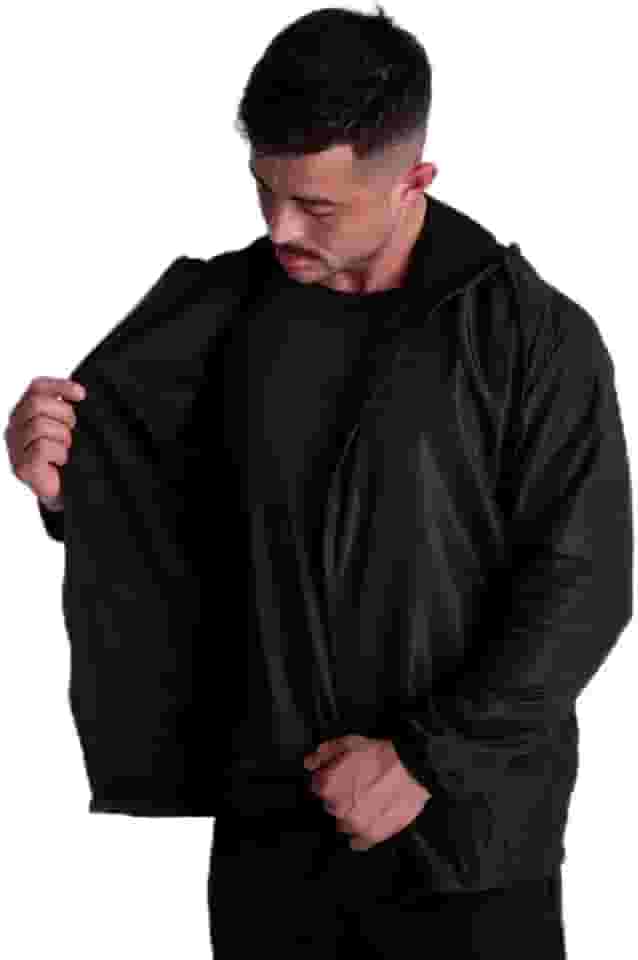 Corta Vento Masculina Jaqueta 100% Forrada Lisa Sem Marca Esportiva