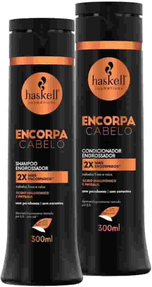 KIT SHAMPOO CONDICIONADOR ENCORPA CABELO 300ML CADA HASKELL