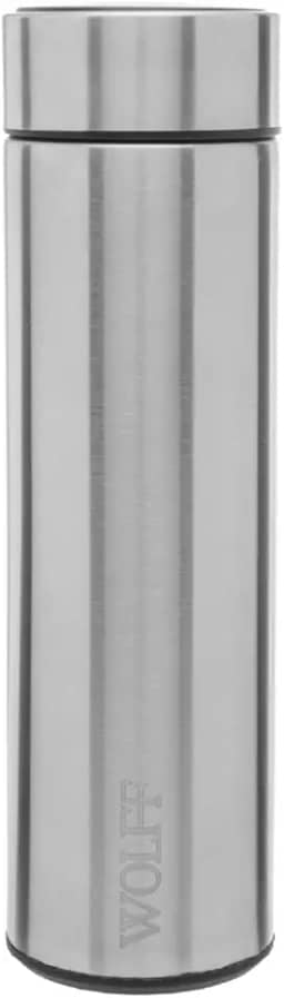 WOLFF - Garrafa Térmica de Aço Inox com Termômetro em Led 500ml - Conserva Bebidas Quentes e Frias