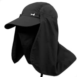 Chapéu Boné Pesca Caça Caminhada Camping Trilha Proteção Solar Pescoço Nuca Rosto Mosquiteiro