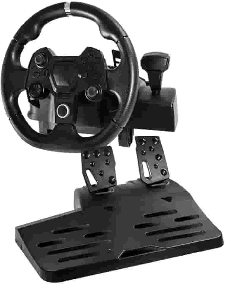 Warrior- JS090 Artaxes Volante Gamer com Force Feedback e Pedal