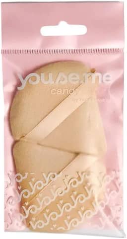 Kit 02 Esponja Triangulo Para Pó Solto e Compacto Youse.me Face Beautiful (Bege)