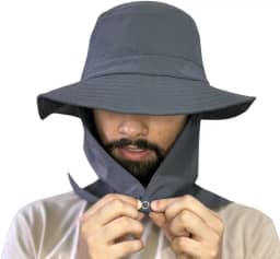 Chapéu Legionário Com Protetor De Nuca Com Proteção Solar Máxima UV50+ Dermatologico