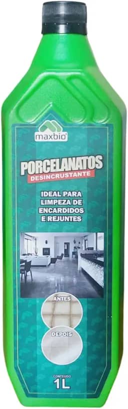 Limpa Porcelanato Desincrustante 1L – Remove Encardidos, Clareia Rejuntes e Elimina Manchas Difíceis | Alto Rendimento