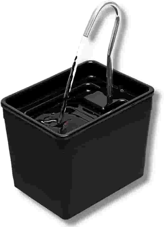 Bebedouro para Gatos Silencioso e Econômico, Fonte de Água Automática que Não Gasta Energia e Não Faz Barulho(Preto)