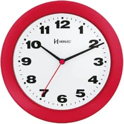 Relógio de Parede Quartz Vermelho Pantone 711