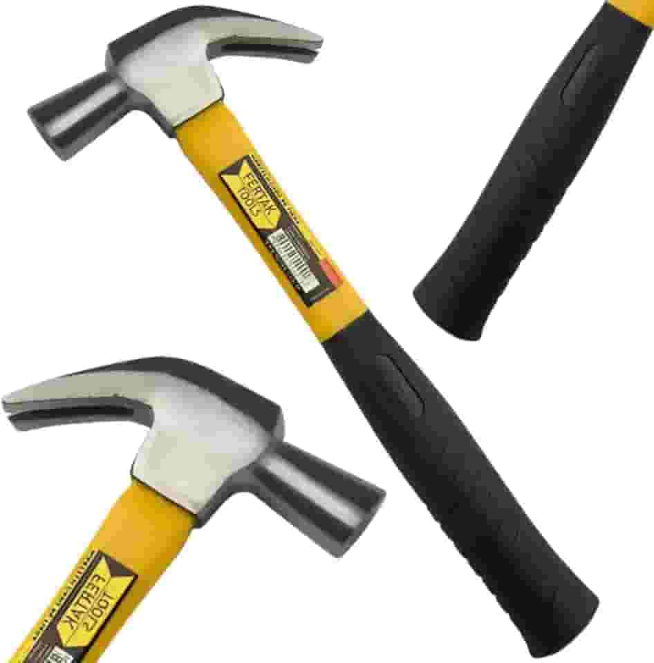 Martelo de Aço Unha Carpinteiro 23mm Cabo de Fibra | Fertak