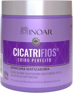 Inoar, Cicatrifios Loiro Perfeito, Máscara, Matização, Brilho Intenso E Restauração Da Cor Natural Dos Fios - 500G
