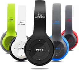 Fone de Ouvido Headphone Sem Fio Estéreo Bluetooth P47 Wireless Micro Sd 5.0 Dobrável Com Microfone Regulável Marca Nosredna Shop