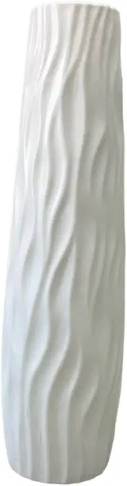 Vaso alto de chão, decoração para casa, vaso de flores grande, decorativo para quarto, escritório, interior, Branco