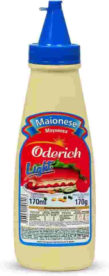 Maionese Light Bisnaga Oderich 170G, Maionese Cremosa Com Menor Teor Calórico, Bege, Selecionada E Saborosa, Textura Homogênea E Aveludada, Opção Leve Com Embalagem Prática E Segura, Tradição Em Quali