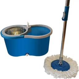 ESFREGÃO MOP TRONOS GIRATORIO COMPACTO BALDE ALUMÍNIO 12L COM 3 REFIS