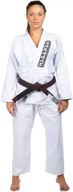Kimono Trançado F300 Jiu Jitsu Haganah, Branco, A3