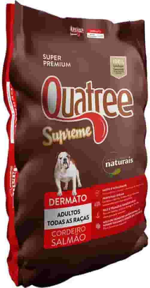 Quatree Supreme Dermato Cordeiro e Salmão Cães Adultos 15kg