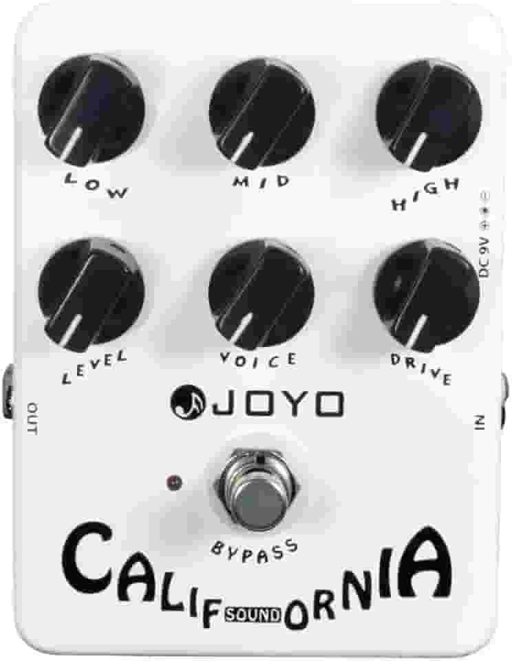 JOYO Pedal de Efeitos Sonoros Jf-15 California com Simulador de Amplificador de Ganho Ultra-Alto Moderno E Controle de Voz Exclusivo