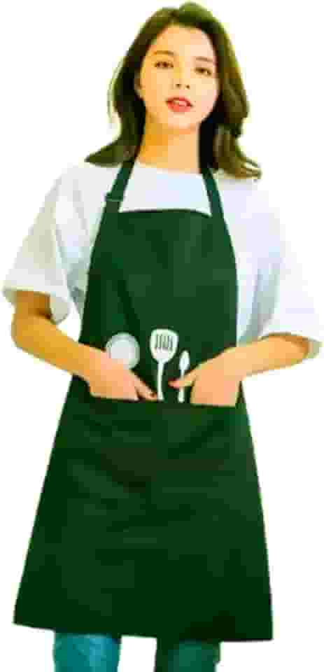 Avental de Cozinha em Poliéster Impermeável 95cm com Bolso Frontal