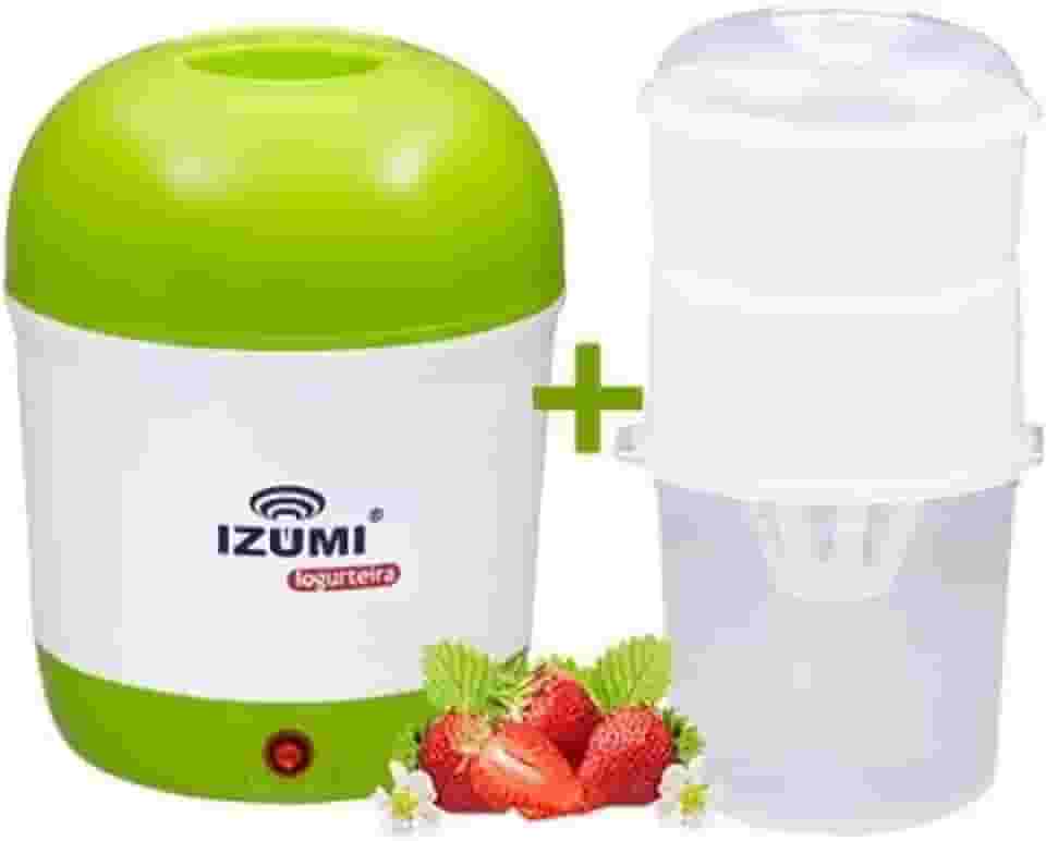 Iogurteira Elétrica Verde + Dessorador Iogurte Grego Izumi
