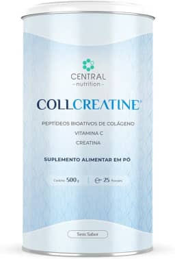 Collcreatine 500g – Sabor Neutro – Central Nutrition | Colágeno Hidrolisado + Creatina | Suplemento Premium em Pó | Clean Label | Sem Glúten e Lactose